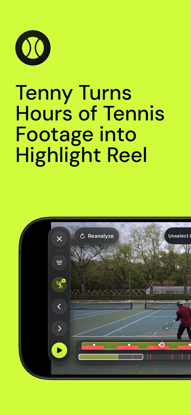 Tenny turning hours of tennis footage into a highlight reel